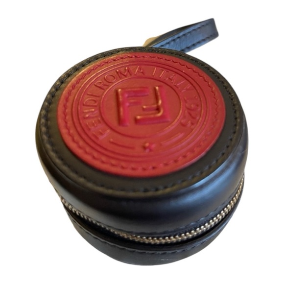 Fendi Keychain Calfskin Tote Bag Charm – Red Logo Patch, Gold Hardware - Picture 11 of 11